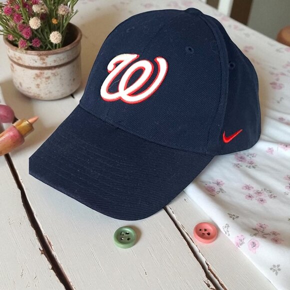 Washington Nationals Nike MLB Cap Navy Adjustable Baseball Cap Hat - Picture 1 of 8